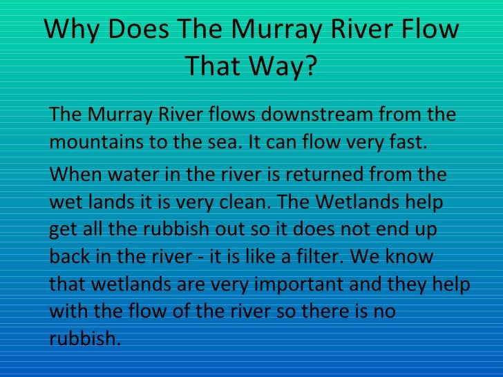 The Murray River The Murray River