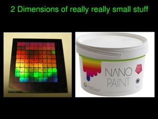    
2 Dimensions of really really small stuff
 