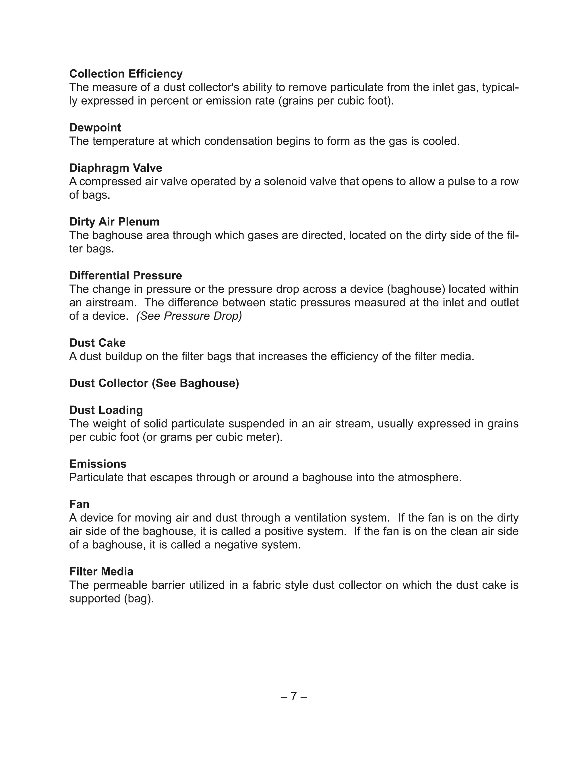 Dust collection maintenance | PDF