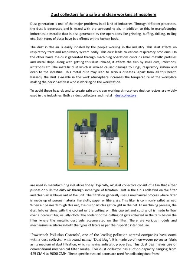 dust collector pdf