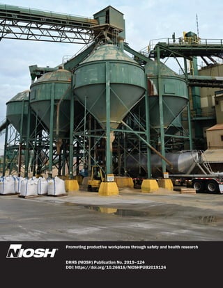 Promoting productive workplaces through safety and health research
DHHS (NIOSH) Publication No. 2019–124
DOI: https://doi.org/10.26616/NIOSHPUB2019124
 