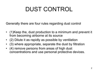 Dust control measures PPT