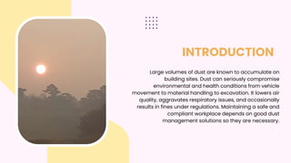 Dust Control Solutions for Construction Sites What Works Best | PDF