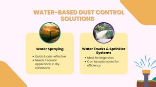 Dust Control Solutions for Construction Sites What Works Best | PDF