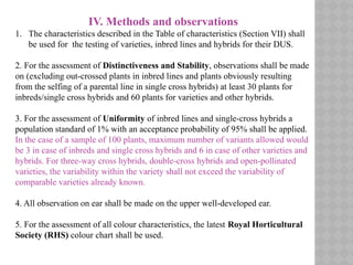 Dus Testing Comprehensive Guide to DUS Testing and Test Guidelines for New Plant ...