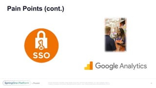 Unless otherwise indicated, these slides are © 2013 -2016 Piv otal Software, Inc. and licensed under a
Creative Commons Attribution-NonCommercial license: http://creativecommons.org/licenses/by-nc/3.0/
Pain Points (cont.)
10
 