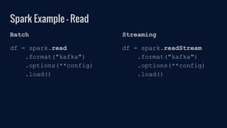 Spark Structured Streaming Code Example Getting Started with Spark Structured Streaming - Current 22 | PPTX