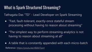 Getting Started with Spark Structured Streaming - Current 22 | PPTX