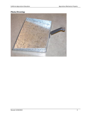 Steps and procedure of how to make a Dust pan. | PDF