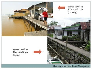 Courtesy of Mr. Nizar Kauzar Photographs
Water Level in
Ebb condition
(surut)
Water Level in
Tide condition
(pasang)
 