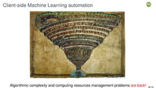 Client-side Machine Learning automation
Algorithmic complexity and computing resources management problems are back! 38 / 61
 