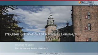 Jeroen van der Velden
Machine Learning Summerschool 2019
 