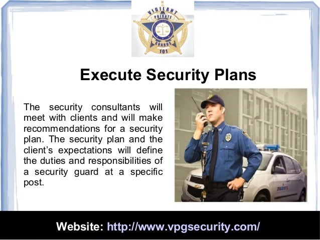 security officer duties and responsibilities