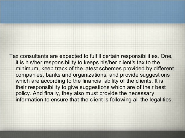 tax professional job description