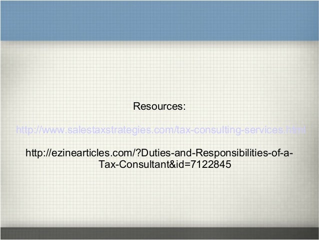 tax professional job description