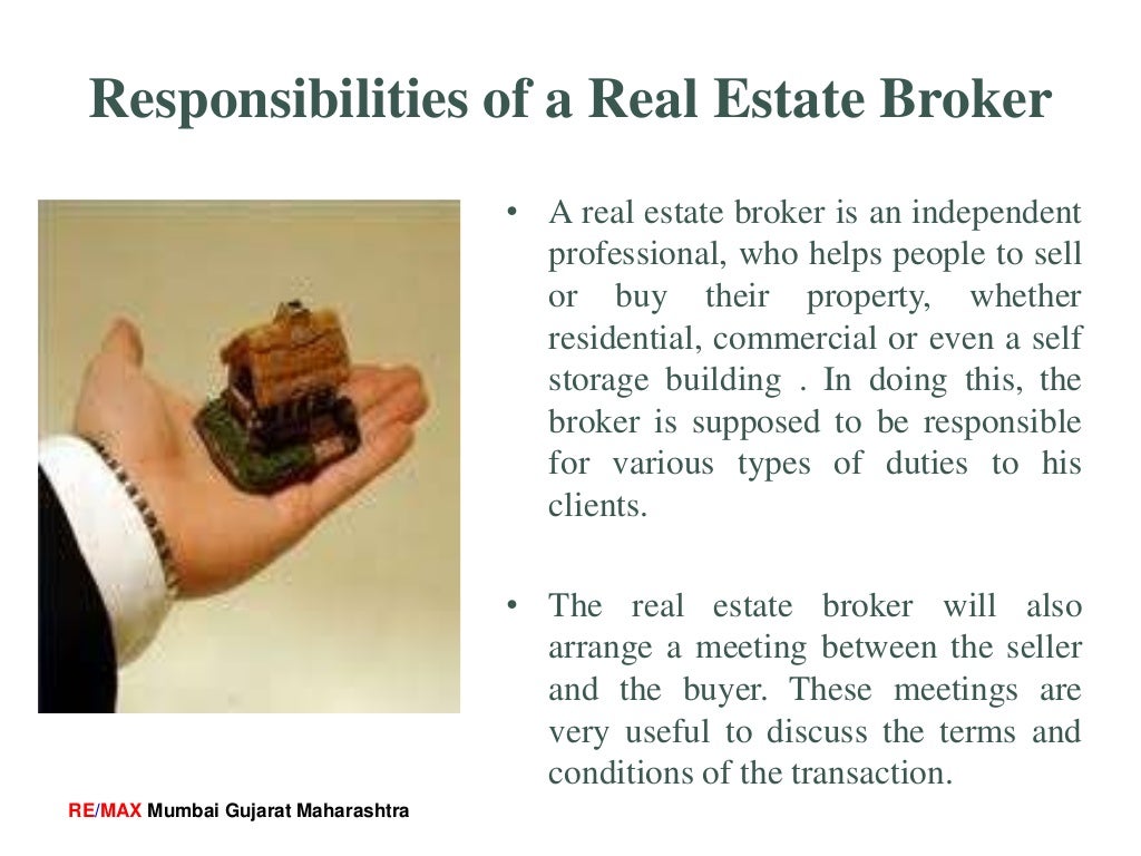 Duties and Responsibilities of Real Estate Broker