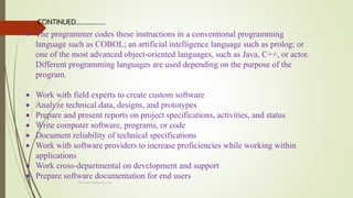 Duties & Responsibilities of IT Department Staff | PPTX