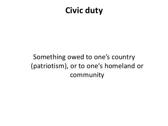 43+ Civic Duty Meaning Terbaru