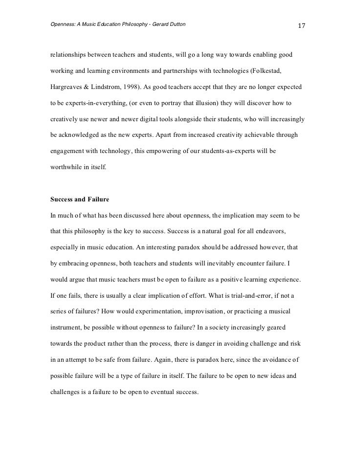 educational philosophy essay