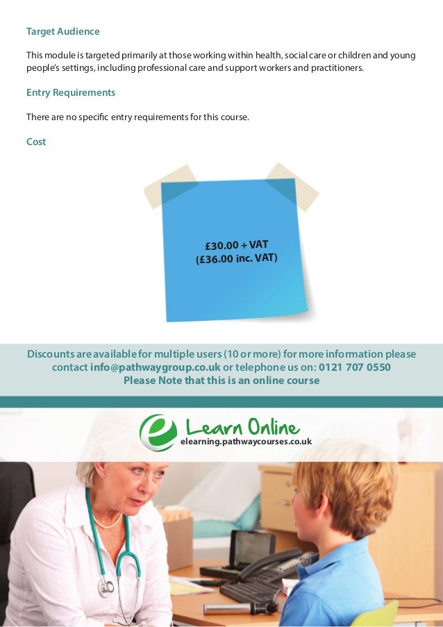 Duty of Care in Health, Social Care or Children's & Young