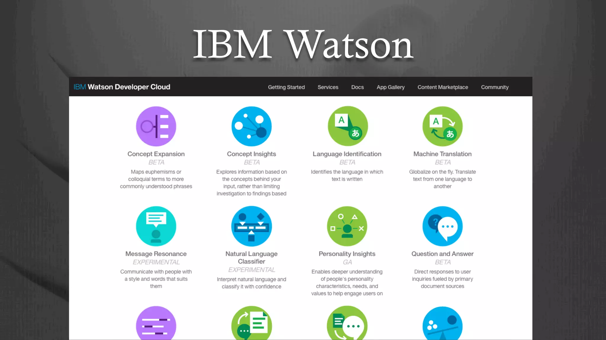 IBM Watson
 