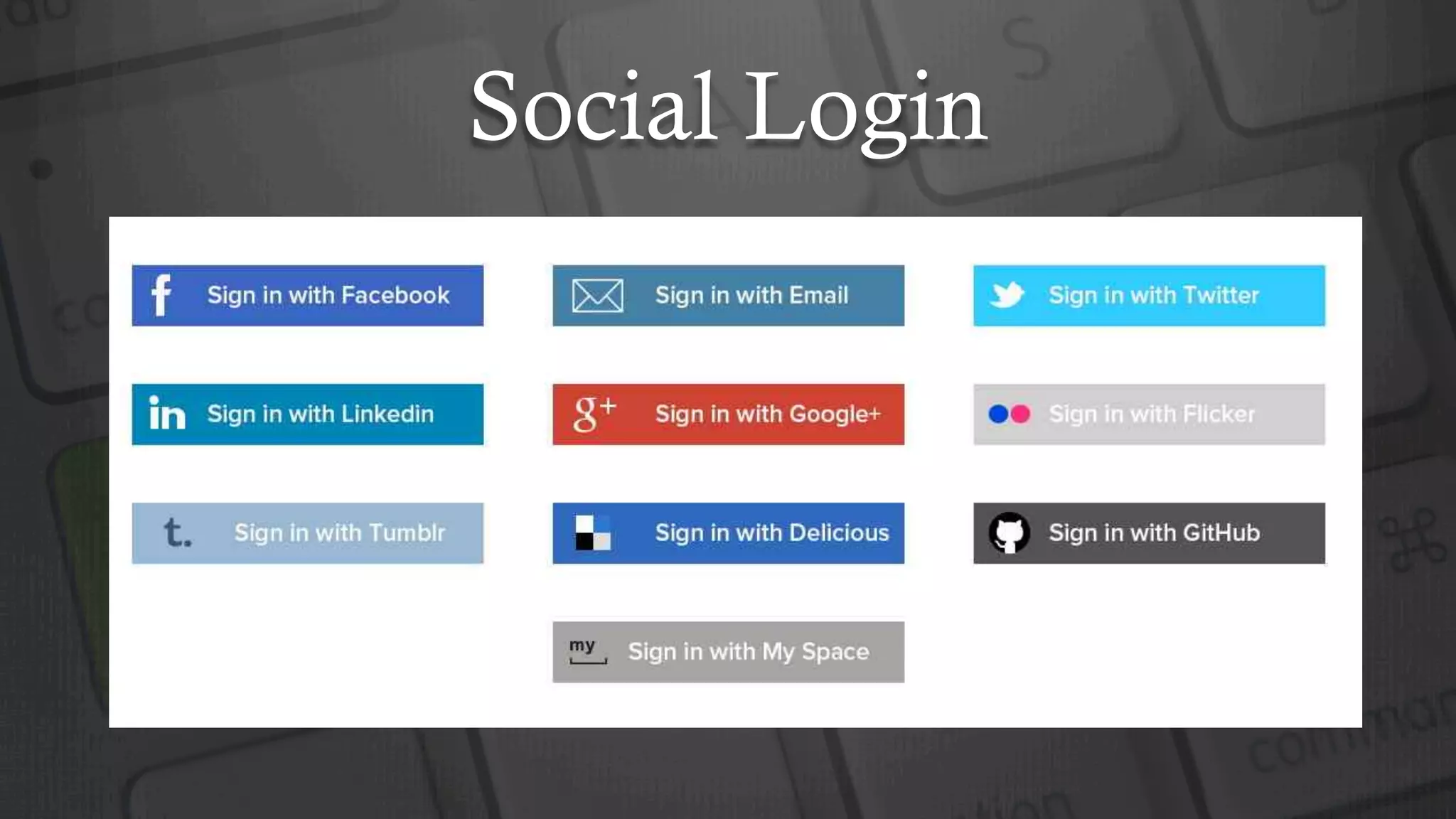 Social Login
 
