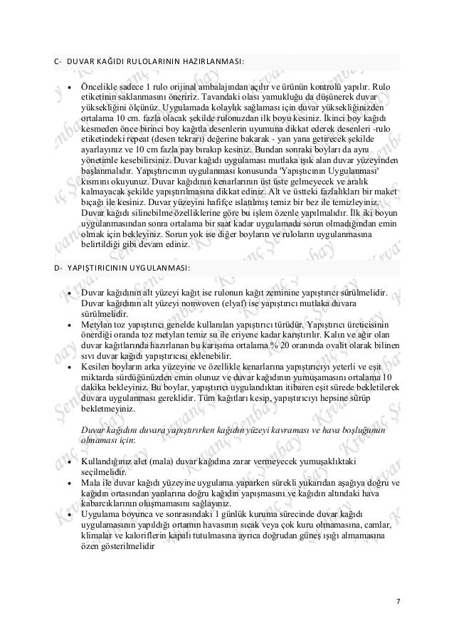 Duvar Kağıdı El Kitabı