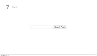 7 Dålig sök
måndag 29 april 13
 