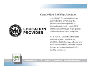 CertainTeed Building Solutions 
1 
 