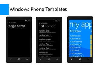 Windows Phone Templates
 