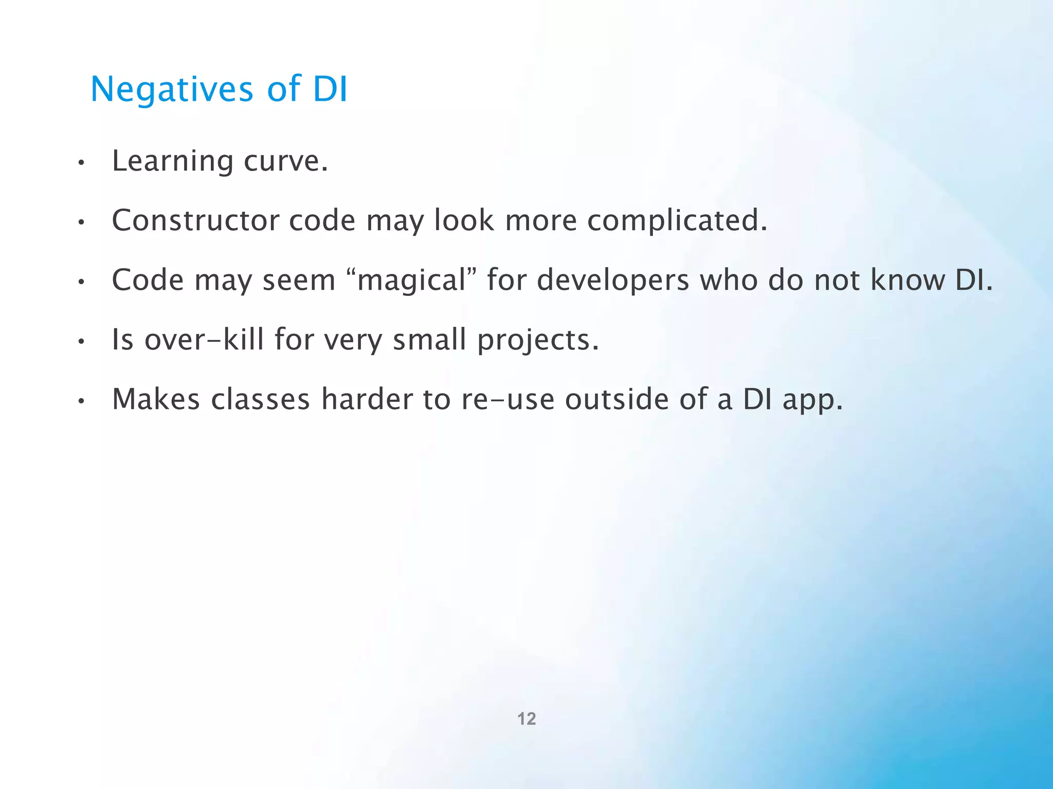 DI or Inversion of Control
Sometimes DI and IoC are interchanged.
IoC = Inversion of Control
IoC = A framework controls program flow.

IoC includes DI.

 