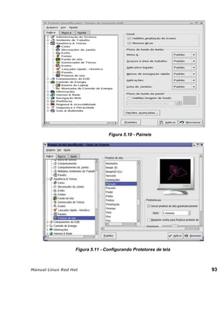 Figura 5.10 - Paineis
Figura 5.11 - Configurando Protetores de tela
93
 
