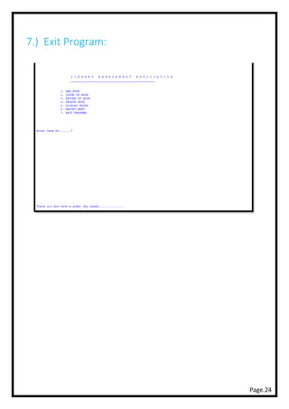 Page.24
7.) Exit Program:
 