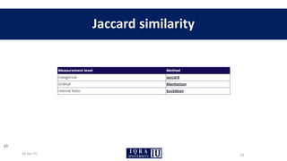Jaccard similarity
16-Dec-25
23
23
 