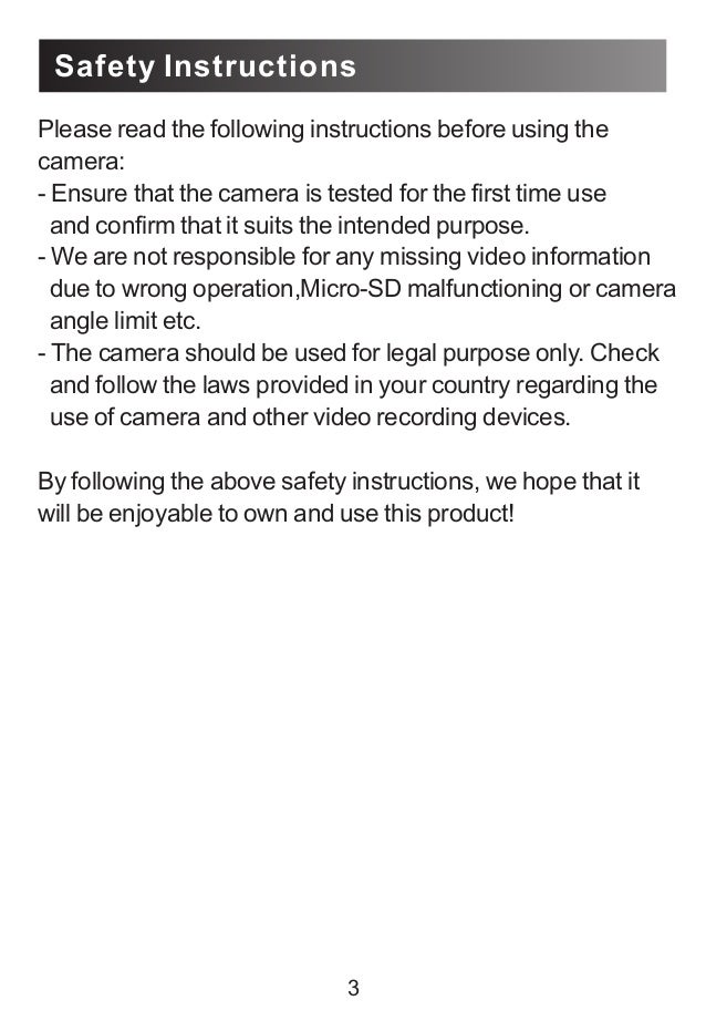 A User's Guide to Conbrov Dv089 Tiny PIR Security Camera user manual