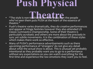 why is physical theatre effective