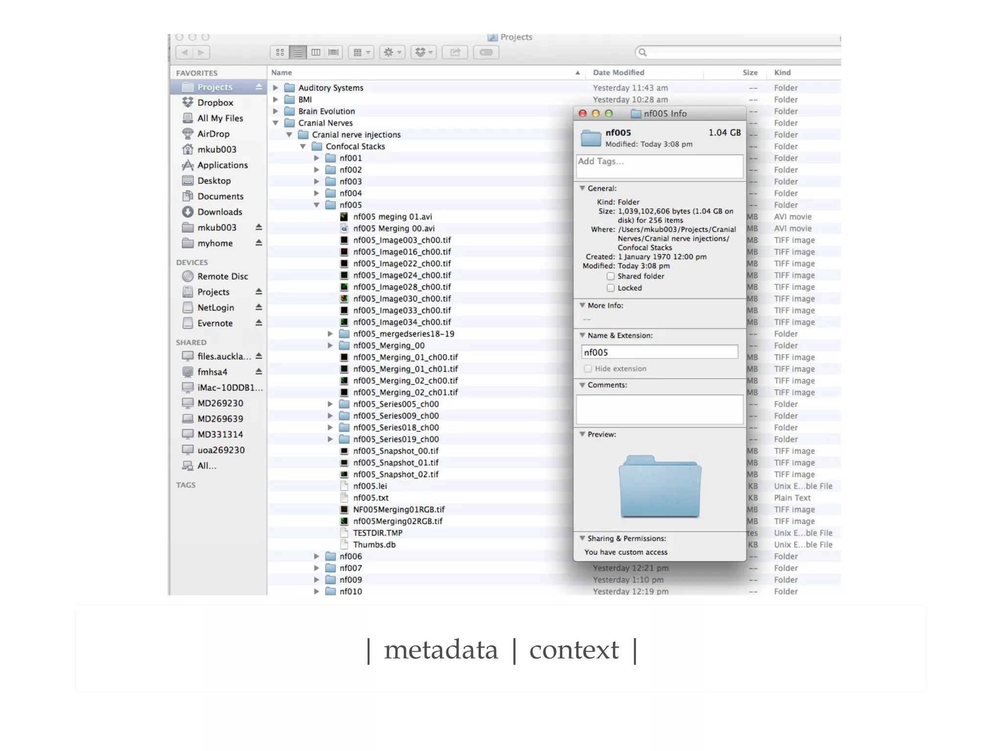 | metadata | context |
 