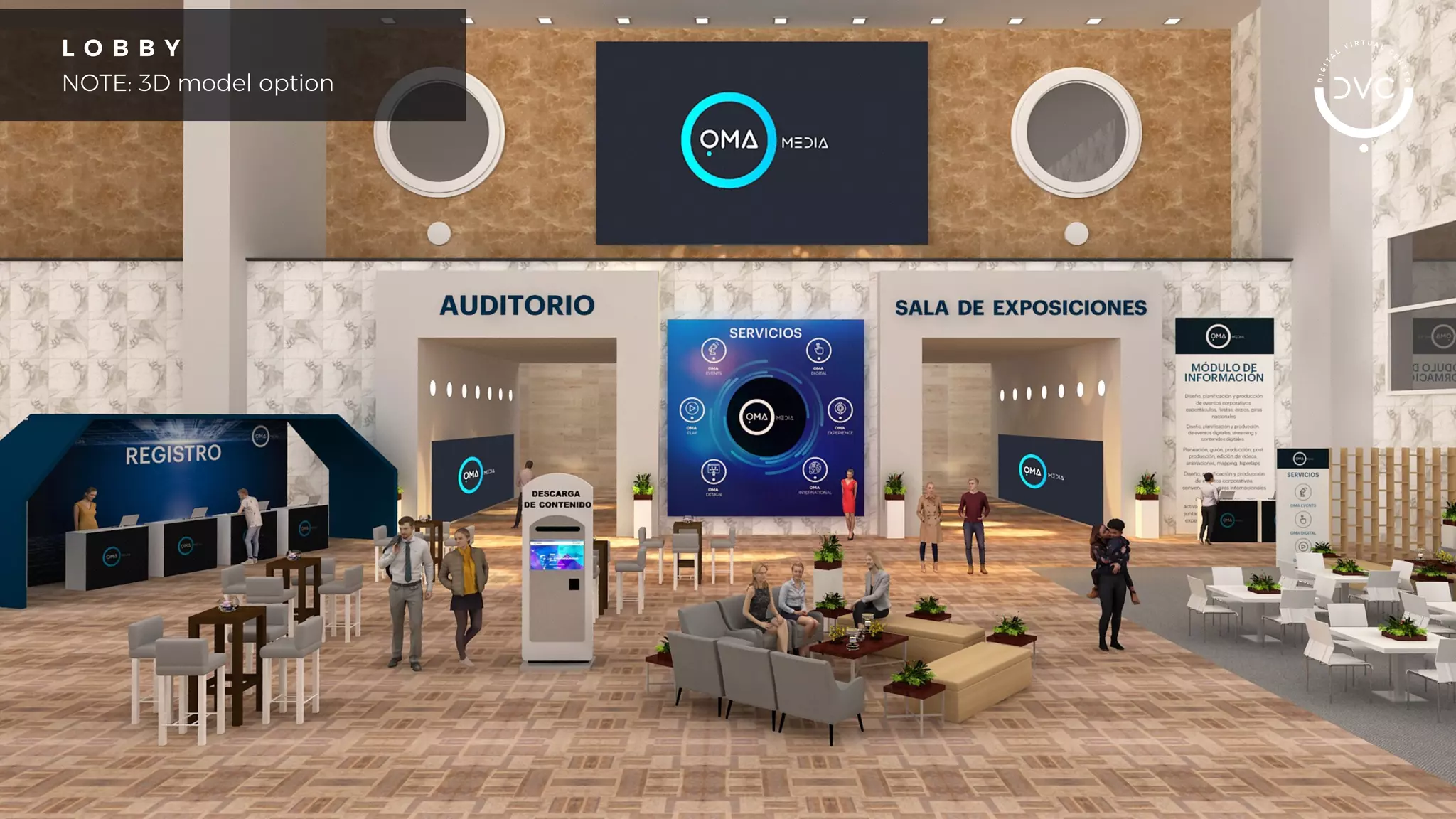L O B B Y
NOTE: 3D model option
 