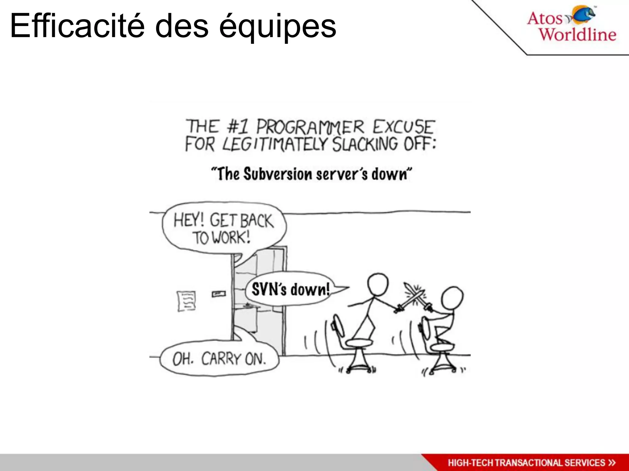 Efficacité des équipes
 