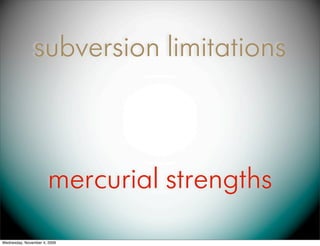 Mercurial DVCS presentation to DevJam 11/4/2009 Slide 12