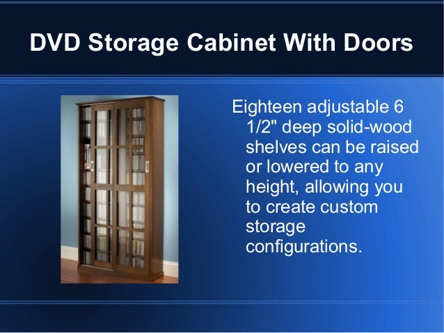 Dvd Storage Cabinet With Doors