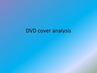 DVD cover analysis 