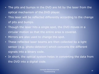 Dvd drive structure and its Working | PPTX | Computer Peripherals ...