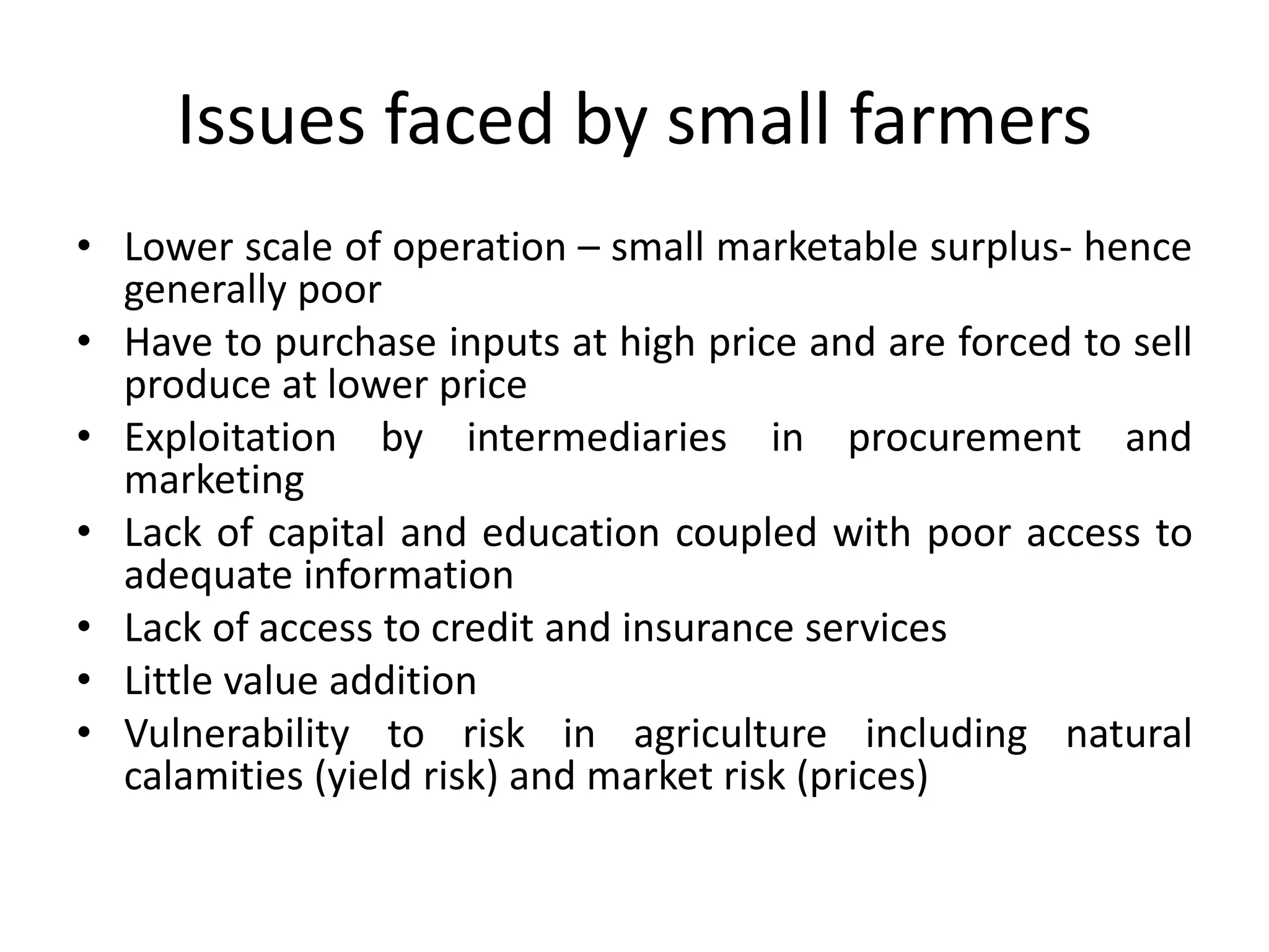 Farm Exploitation: Legal and Ethical Issues Farmer Producer Organization FPO of India Presentation for