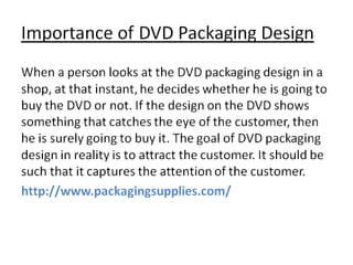 DVD Packaging Design