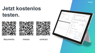 Jetzt kostenlos
testen.
documents invoice contract
 