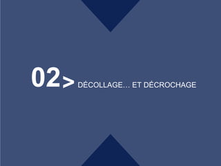 >02 DÉCOLLAGE… ET DÉCROCHAGE
 