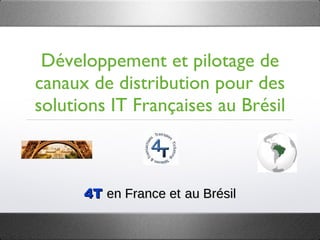Développement et pilotage de canaux de distribution pour des solutions IT Françaises au Brésil ,[object Object]