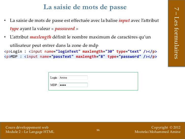 Le langage html