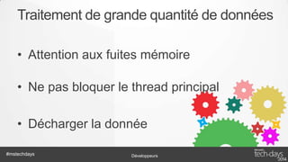 DESIGN PATTERNS
Démonstration des différents design patterns
avec leur utilité respective
#mstechdays

Développeurs

 
